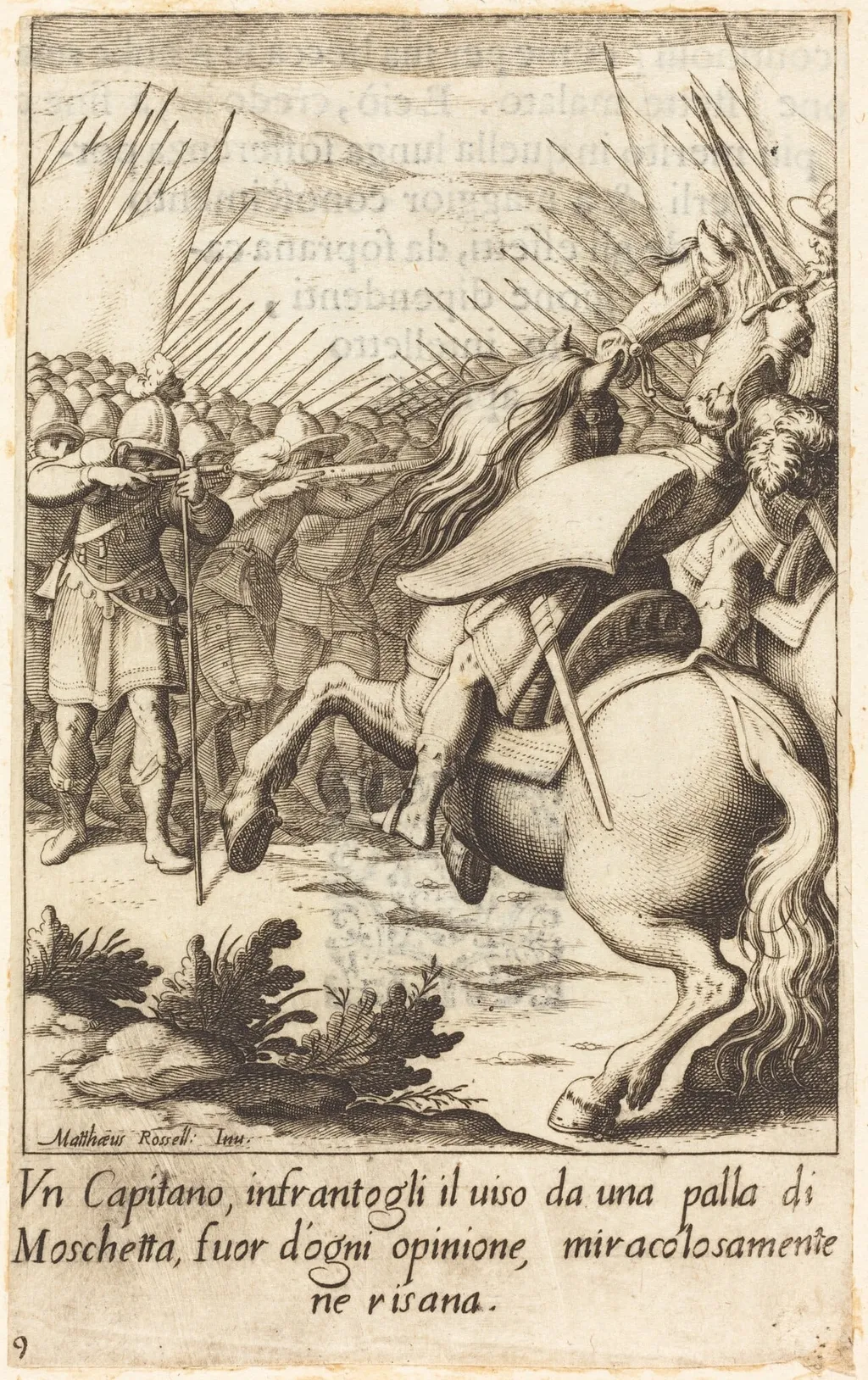 The Captain, by Jacques Callot, ink, 1619
