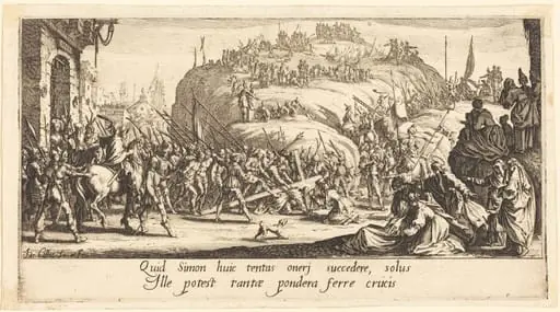 The Carrying of the Cross, by Jacques Callot
