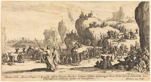 The Crossing of the Red Sea, by Jacques Callot