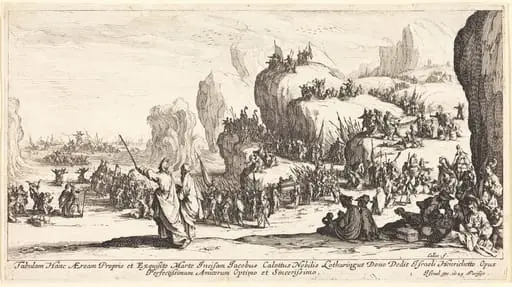 The Crossing of the Red Sea, by Jacques Callot