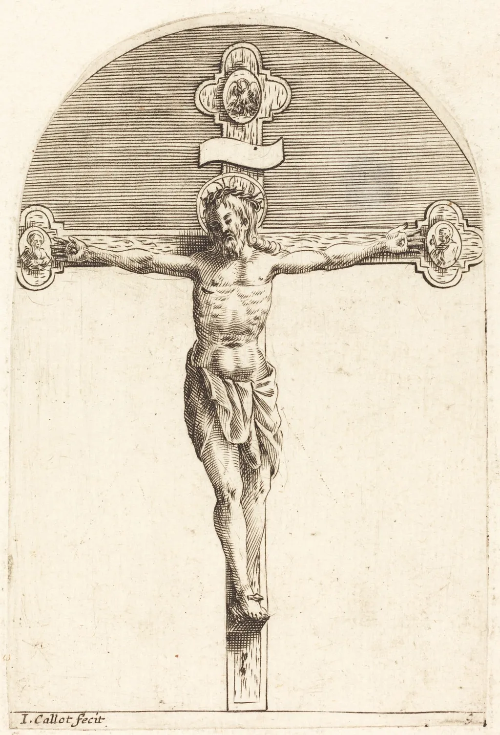The Crucifixion, by Jacques Callot, ink, 1610