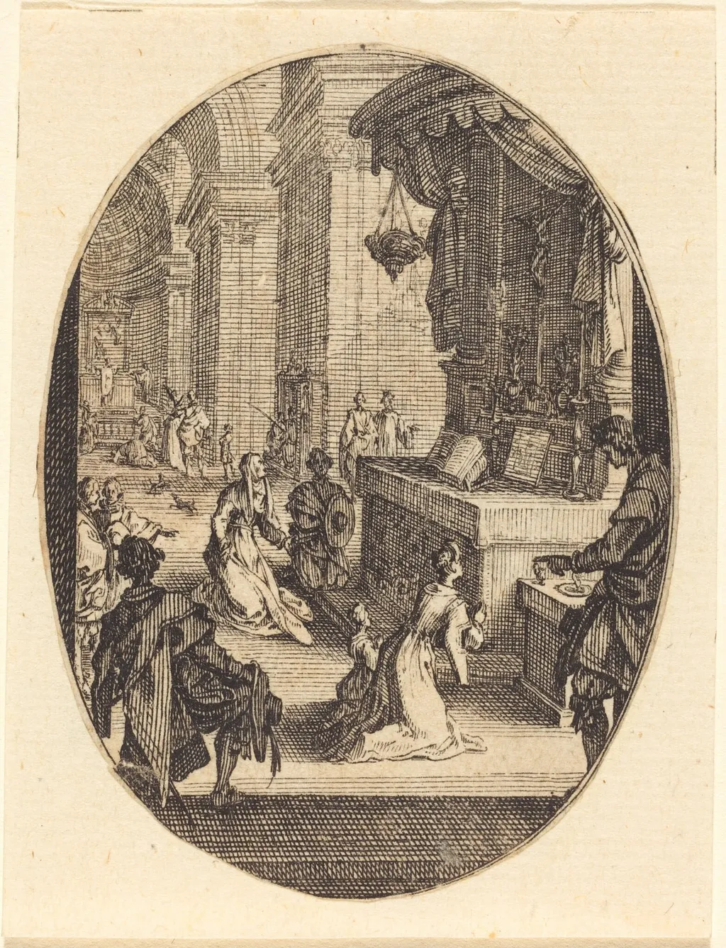 The Cult of God, by Jacques Callot, ink, 1627