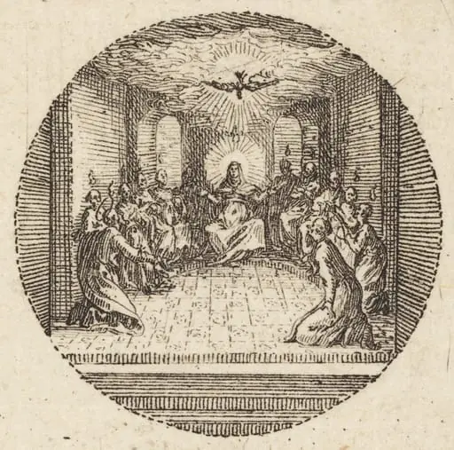 The Descent of the Holy Dove, by Jacques Callot