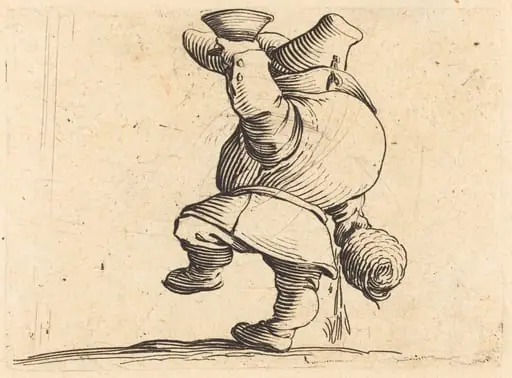 The Drinker, Back View, by Jacques Callot