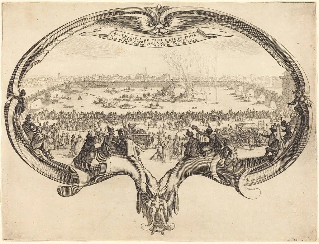 The Fan, by Jacques Callot, ink, 1619