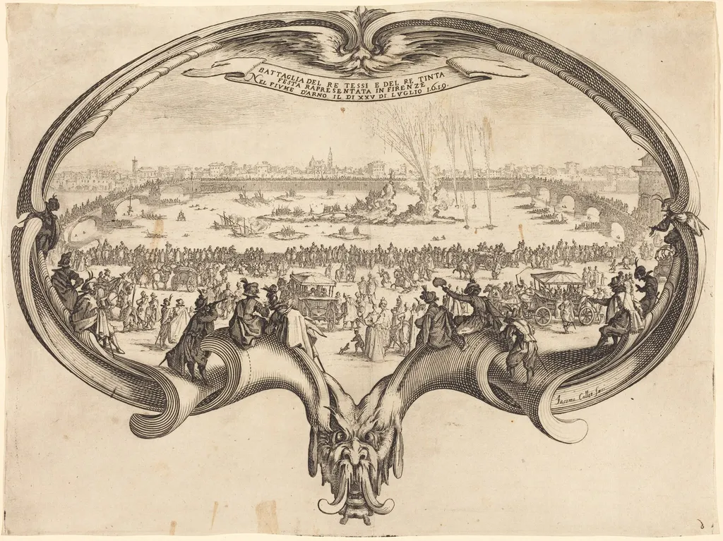 The Fan, by Jacques Callot, ink, 1619