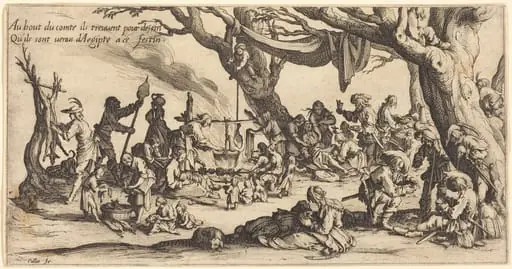The Feast of the Bohemians, by Jacques Callot