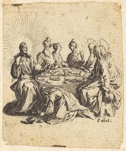The Feast of the Pharisees, by Jacques Callot