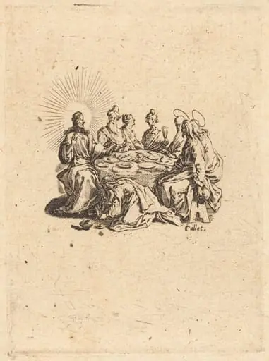 The Feast of the Pharisees, by Jacques Callot