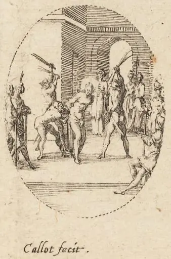 The Flagellation, by Jacques Callot
