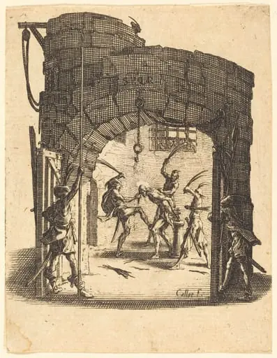 The Flagellation, by Jacques Callot