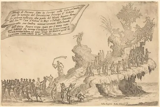 The Float of Mount Parnassus, by Jacques Callot
