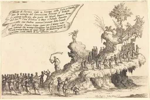 The Float of Mount Parnassus, by Jacques Callot