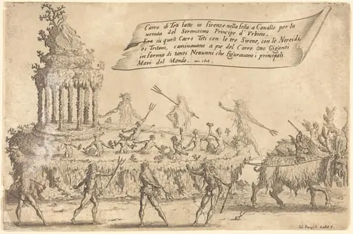 The Float of Thetis, by Jacques Callot