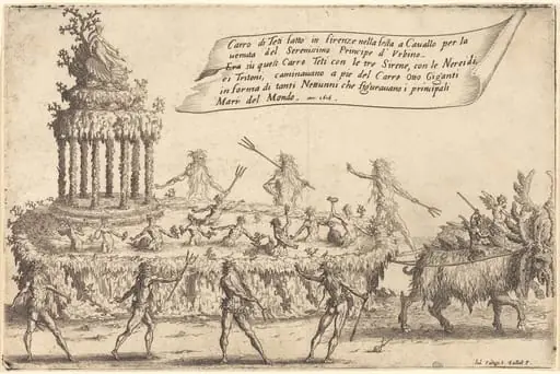The Float of Thetis, by Jacques Callot