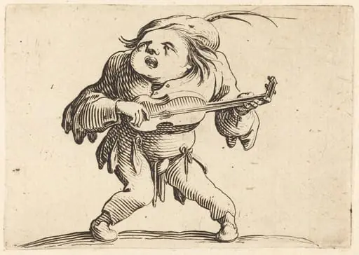 The Guitar Player, by Jacques Callot