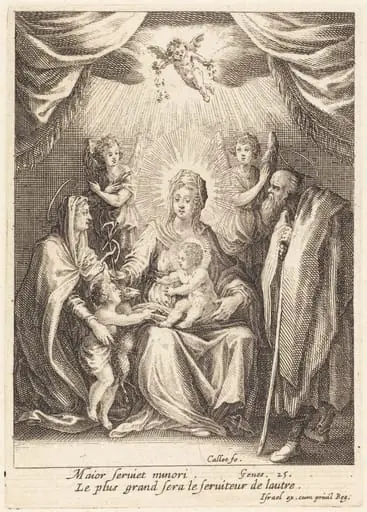 The Homages of the Infant Saint John, by Jacques Callot