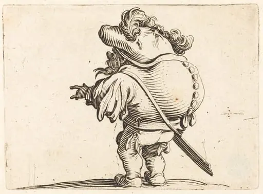 The Hunchback with the Feathered Cap, by Jacques Callot