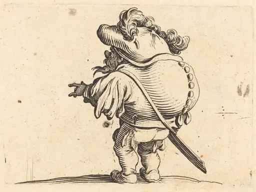 The Hunchback with the Feathered Cap, by Jacques Callot
