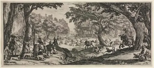 The Large Hunt, by Jacques Callot