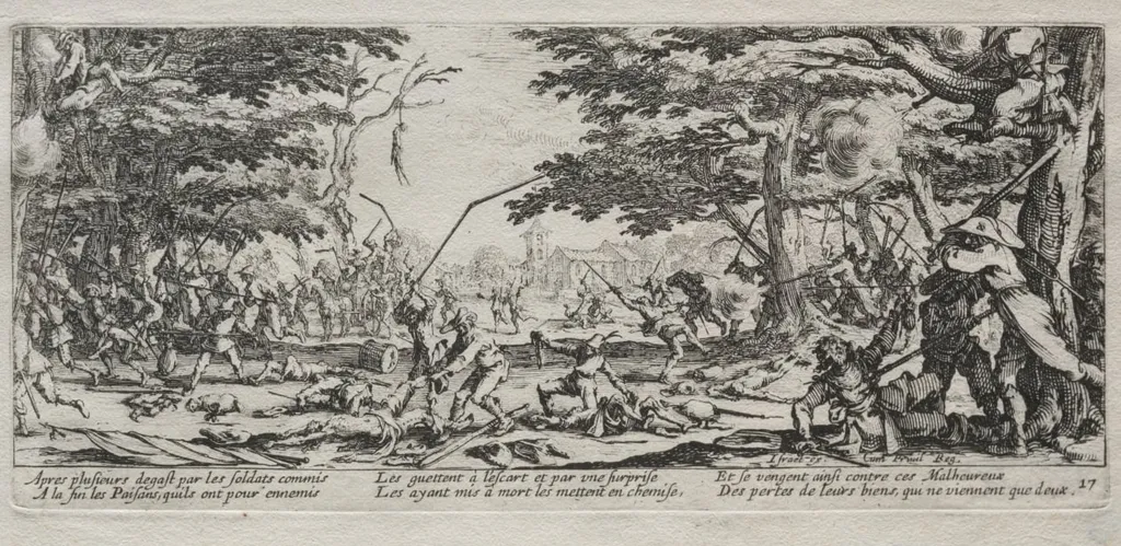 The Large Miseries of War: Peasant's Revenge, by Jacques Callot, 1633