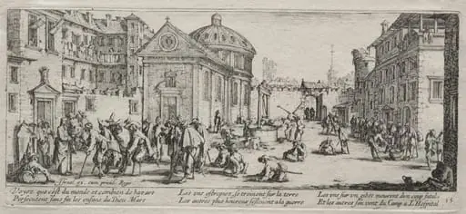 The Large Miseries of War: The Hospital, by Jacques Callot