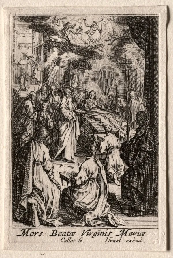 The Life of the Virgin: The Death of the Virgin, by Jacques Callot, 1634