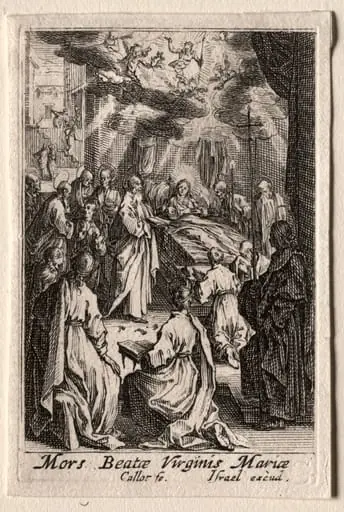 The Life of the Virgin:  The Death of the Virgin, by Jacques Callot