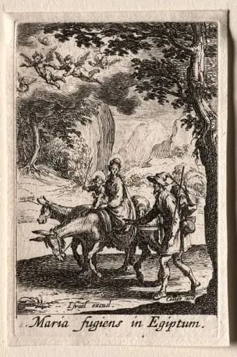 The Life of the Virgin:  The Flight into Egypt, by Jacques Callot
