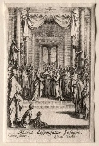 The Life of the Virgin:  The Marriage of the Virgin, by Jacques Callot