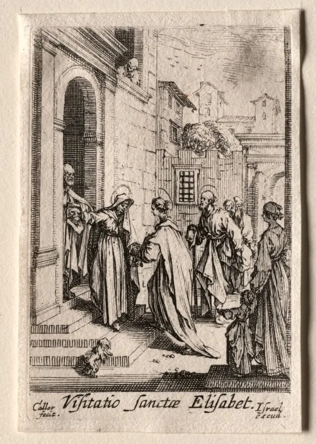 The Life of the Virgin: The Visitation, by Jacques Callot, 1634