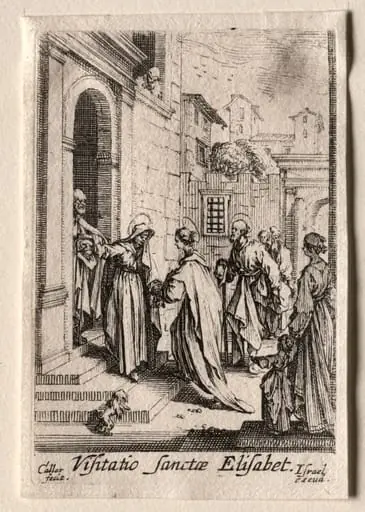 The Life of the Virgin: The Visitation, by Jacques Callot
