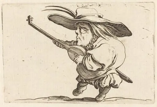 The Lute Player, by Jacques Callot