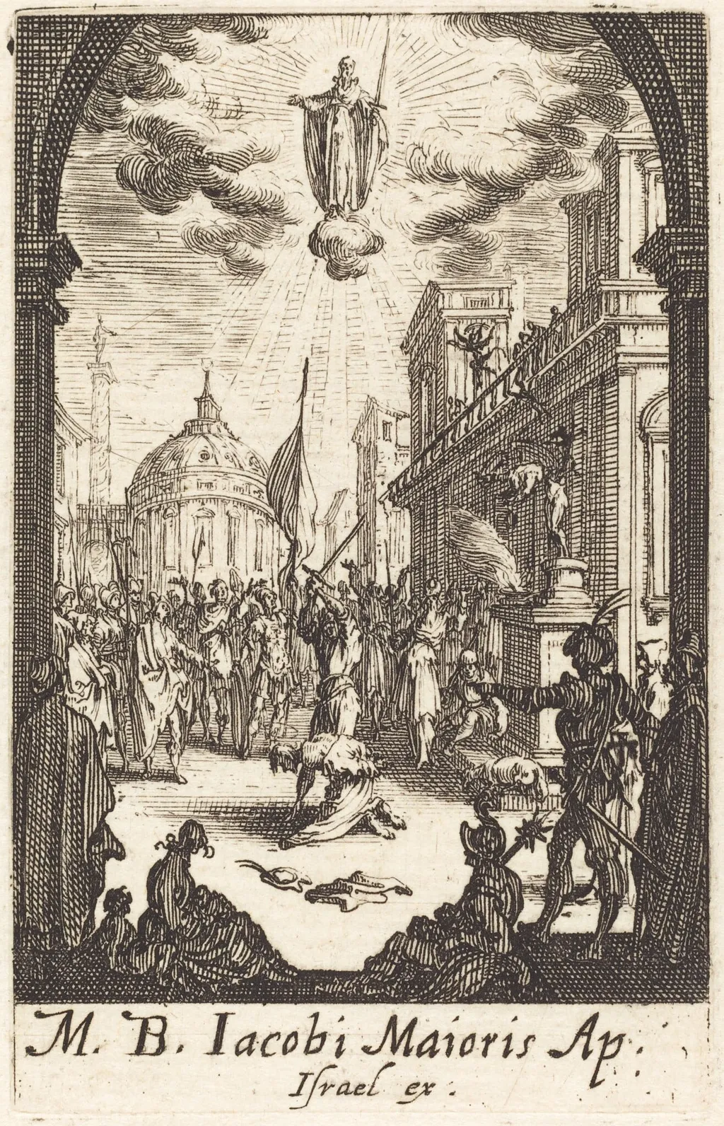 The Martyrdom of Saint James Major, by Jacques Callot, ink, 1634