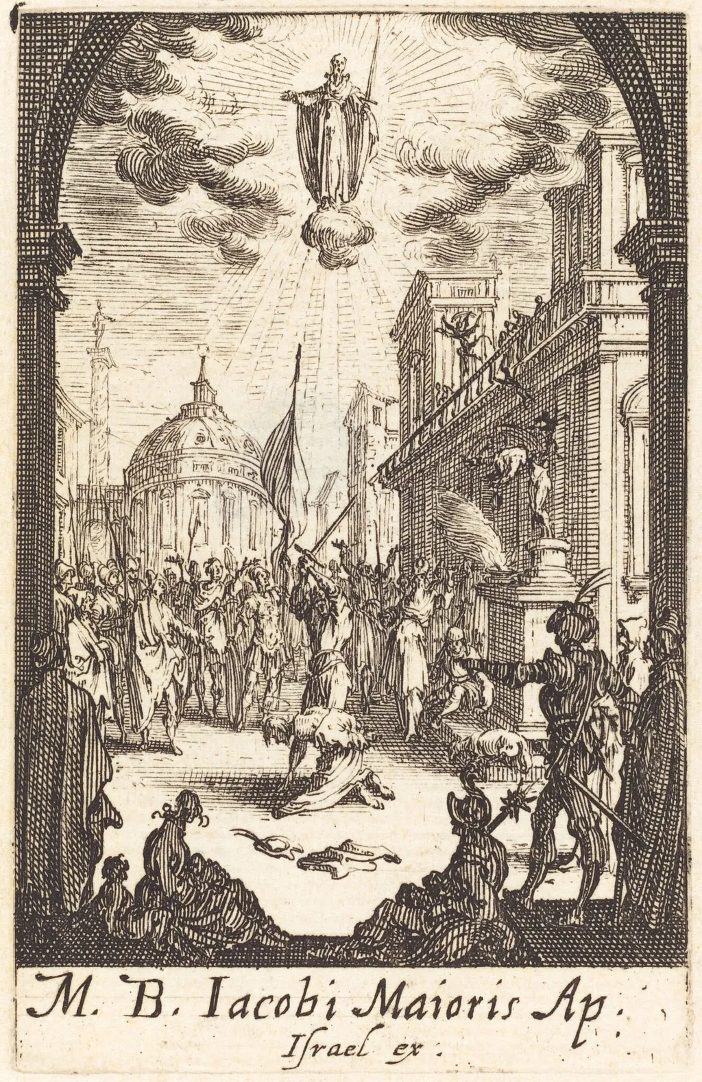 The Martyrdom of Saint James Major, by Jacques Callot, ink, 1634