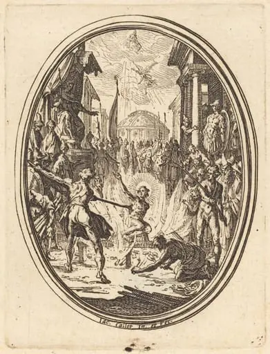 The Martyrdom of Saint Lawrence, by Jacques Callot