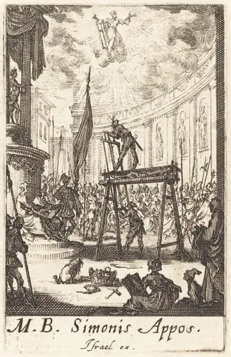 The Martyrdom of Saint Simon, by Jacques Callot