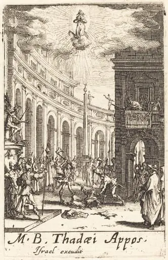 The Martyrdom of Saint Thaddeus, by Jacques Callot