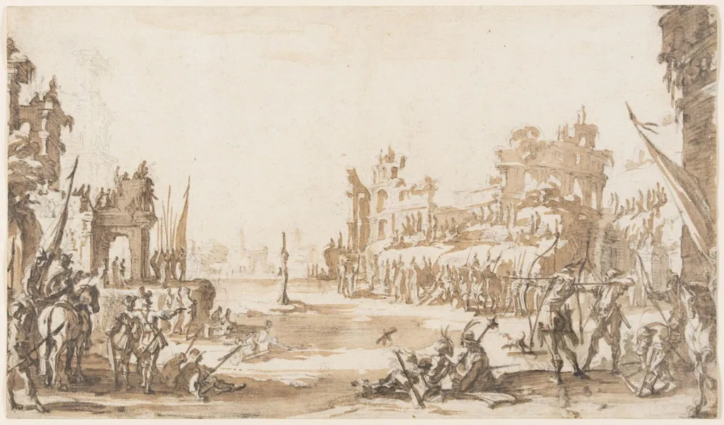 The Martyrdom of St. Sebastian, by Jacques Callot, 1625
