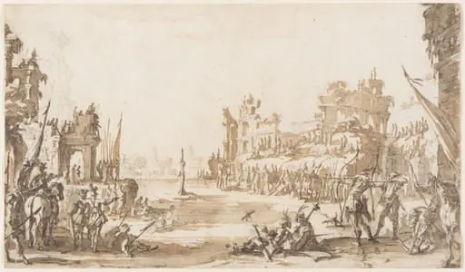 The Martyrdom of St. Sebastian, by Jacques Callot