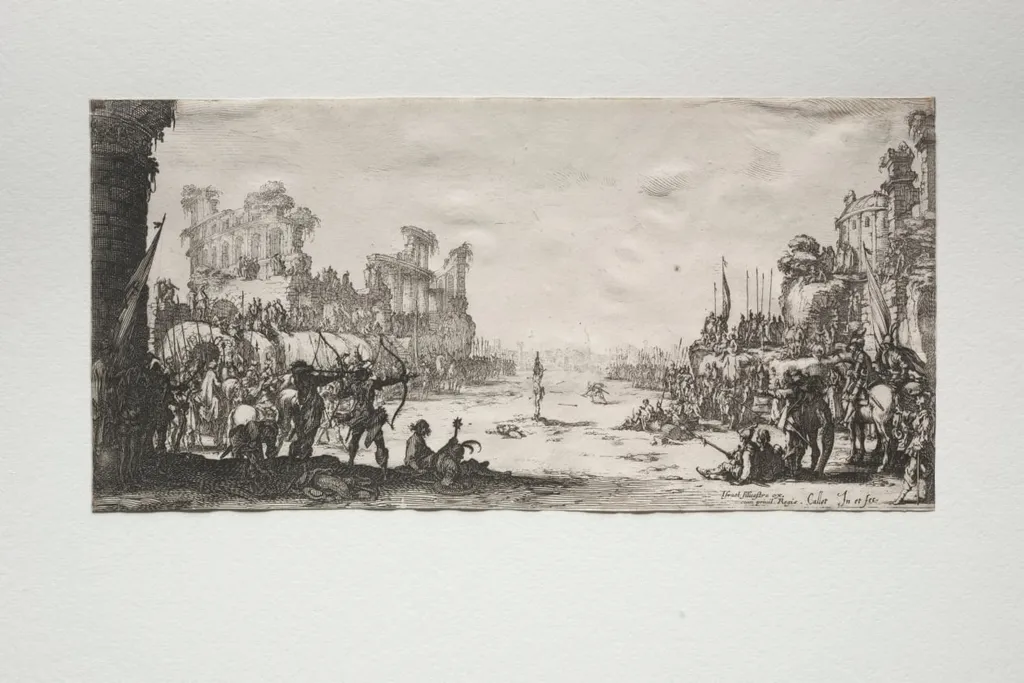 The Martyrdom of St. Sebastian, by Jacques Callot, 1632