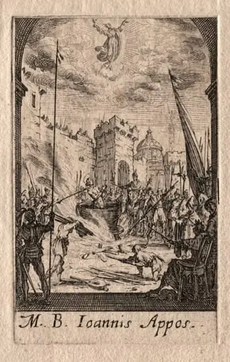 The Martyrdom of the Apostles: St. John the Evangelist, by Jacques Callot
