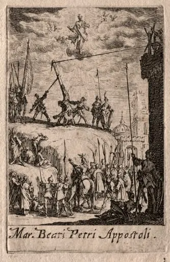 The Martyrdom of the Apostles: St. Peter, by Jacques Callot