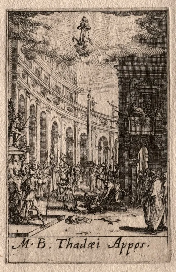 The Martyrdom of the Apostles: St. Thaddeus, by Jacques Callot, 1632