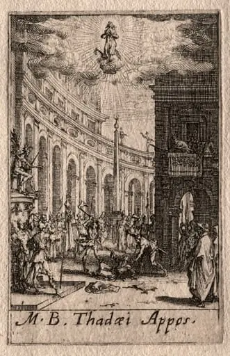 The Martyrdom of the Apostles: St. Thaddeus, by Jacques Callot
