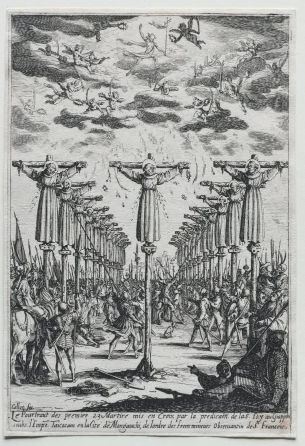The Martyrs of Japan, by Jacques Callot, 1604