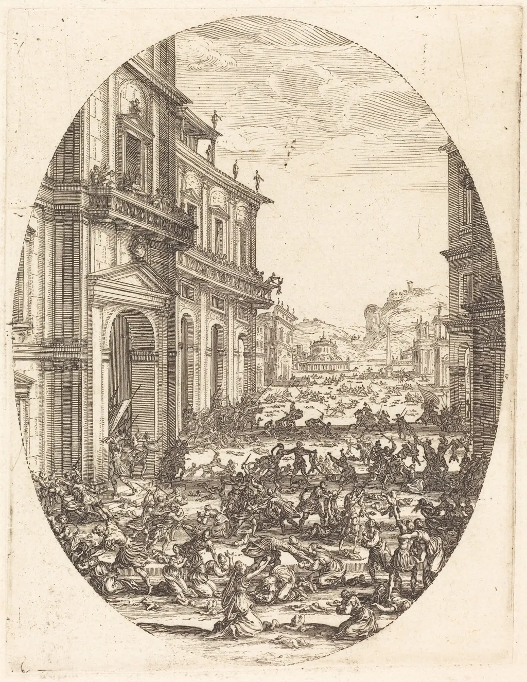 The Massacre of the Innocents, by Jacques Callot, ink, 1619