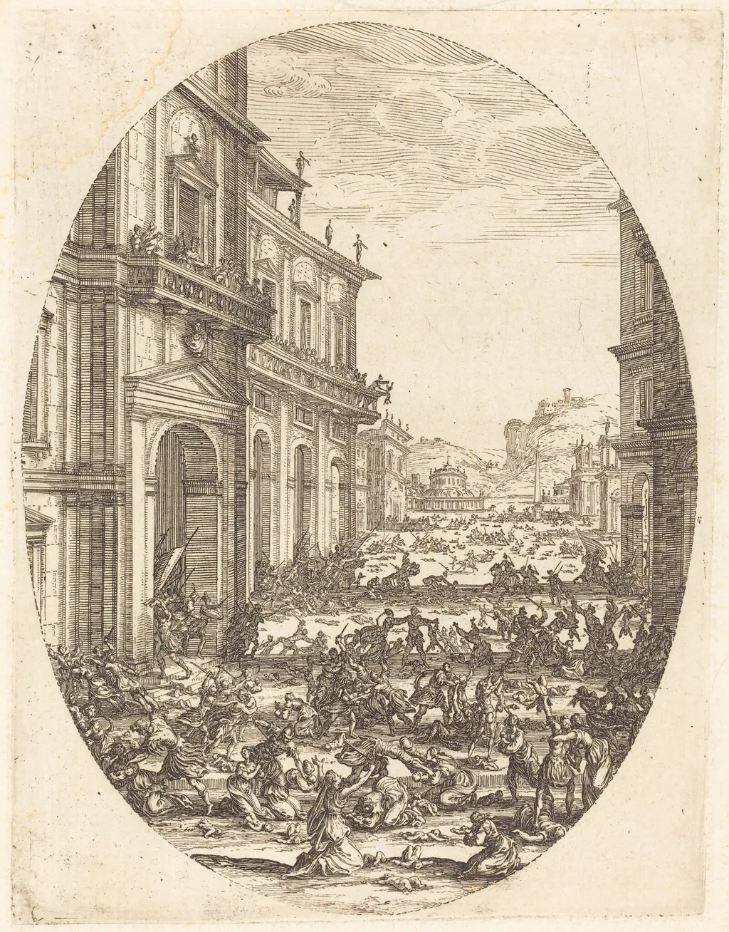The Massacre of the Innocents, by Jacques Callot, ink, 1619