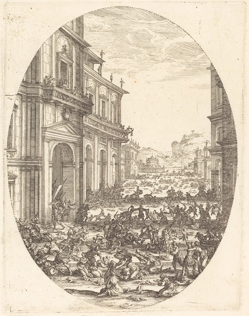 The Massacre of the Innocents, by Jacques Callot, ink, 1619