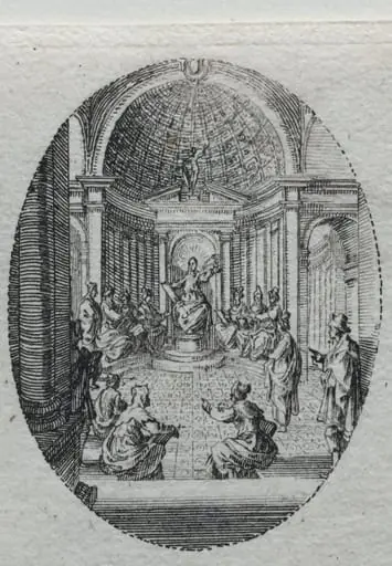 The Mysteries of the Passion:  Christ Disputing with the Doctors, by Jacques Callot